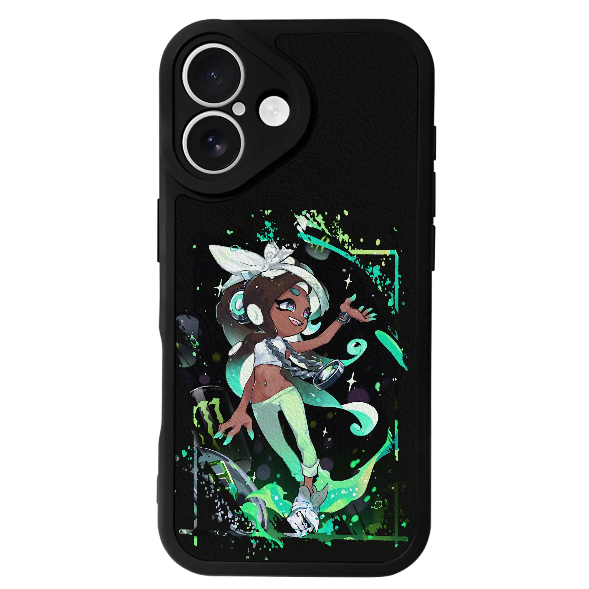 スプラトゥーン グッズ,イイダ - IPhone 16シリーズ対応 ・ シリコンスマホケース ・ レザー調 ・ 高精度フィット ・ 耐衝撃 ・ ワイヤレス充電対応 ・ 精密カット